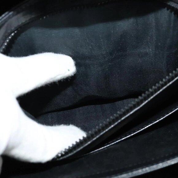 GUCCI Shoulder Bag Leather Black Gold Auth - Picture 11 of 16